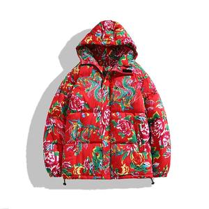 แจ็คเก็ตทรงพองผ้าใบกันน้ำมีฮู้ดสำหรับฤดูหนาวออกแบบได้ตามต้องการมีขนาดพิเศษระบายอากาศด้านหน้าใช้ได้ทั้งชายและหญิง - Product Image 1