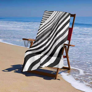 Serviette de plage en gros, serviette personnalisée avec impression personnalisée, serviette de plage haut de gamme en gros, design personnalisé à vendre - Product Image 3