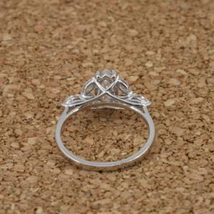 Bague de fiançailles, anniversaire, mariage, exclusive pour femmes, or 18 carats, diamant de laboratoire de taille marquise, couleur E, clarté VVS2 - Product Image 4