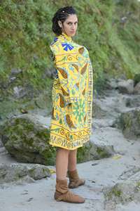 Handmade Traditional Ukrainian <b>Jacket</b> for <b>Women</b> XL Winter Cotton Tassels Floral Embroidery Quilted Long Winter <b>Jacket</b> for - Product Image 5