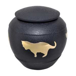 Urna de latón hecha a mano de alta calidad para dueños de mascotas Venta caliente Diseño de cremación DE LA India Suministros funerarios a un precio razonable - Product Image 2