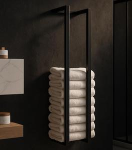 Iron Towel Rack Provides Secure <b>Bathroom</b> Storage Keeping Towels Accessible Neatly Arranged Everyday Functionality - Product Image 5