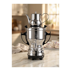 Samovar électrique en acier inoxydable de 2200 W, 3 litres, avec thermostat réglable, pour le thé et le café - Product Image 5