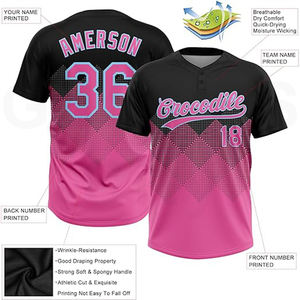 GANTS à manches courtes coupe décontractée City Baseball Jersey Coupe décontractée Respirant Personnalisable Respectueux de l'environnement 2025 - Product Image 2