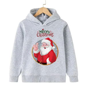 Sudaderas con capucha navideñas ligeras hechas a medida de alta calidad Técnicas bordadas con lavado ácido ropa de moda - Product Image 3