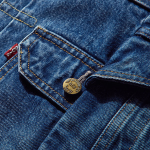 2025/2026 à la mode hommes lavage à l'acide Denim veste élégant Durable confortable écologique avant pour tenue décontracté Vintage Look moderne - Product Image 3