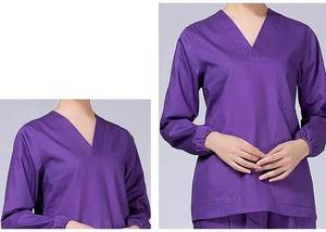 Juego de uniformes médicos de enfermería para mujeres hecho a medida de alta calidad uniformes hospitalarios completos para trabajar hechos de Spandex - Product Image 2