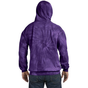 Pakistan fabricant 360gsm coton cravate teinture pull à capuche sweat en relief lourd polaire personnalisé surdimensionné à capuche automne - Product Image 3