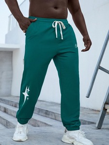 กางเกงวอร์มเอวสูงสำหรับผู้ชายกางเกงสไตล์ซักแบบลำลองโลโก้ออกแบบได้ตามต้องการ - Product Image 6