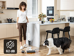 Aspirateur sans fil humide et sec Liberbot F10 Ultra, autonomie de 60 minutes, filtre HEPA autonettoyant, nettoyeur de sol sans sac - Product Image 4