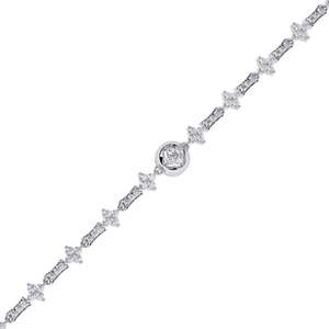 Pulsera de Diamantes en Oferta, Joyería Fina para Mujer, Plata de Ley 925, Pulsera de Diamantes con Corte VVS, Pulseras de Moissanita a la Moda - Product Image 3