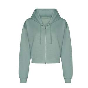 Sudaderas con Capucha para Mujer, Logotipo Personalizado, Estilo Corto y Moderno, Sudadera con Capucha de Alta Calidad para Mujer, Sudadera con Cierre para Mujer Disponible - Product Image 3