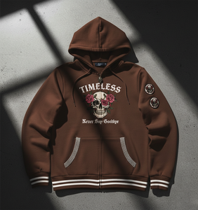 Sweat à capuche thermique streetwear vintage délavé à l'acide en molleton 100% coton lourd d'hiver personnalisé pour hommes - Product Image 4