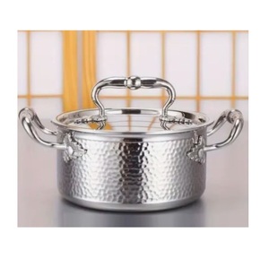 Casserole en métal artisanale héritage faite à la main forme ronde cuisine de table utilisation de réchauffement des aliments pot en métal de haute qualité du Moyen-Orient - Product Image 3