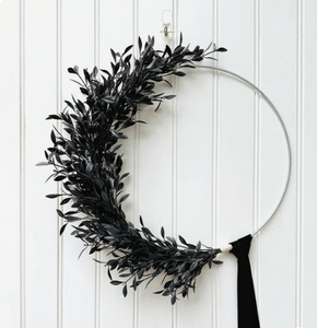 Couronne de feuilles en métal de décor de Noël écologique de haute qualité pour une utilisation intérieure et extérieure pour fenêtre mur jardin patio noël - Product Image 1