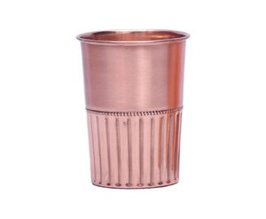 Gobelet en verre de cuivre fabriqué à la main de conception de corde de qualité supérieure - Product Image 1