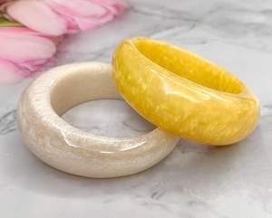 UnfoldSelf Handcrafted Woven Resin Bangles Set Waterproof Customizable Color Luxury Fashion Statement Wedding Bracelet - Product Image 5