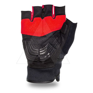Gants de musculation sur mesure à demi-doigts, antidérapants, en cuir, couleur unie, pour adultes, fabriqués au Pakistan - Product Image 3