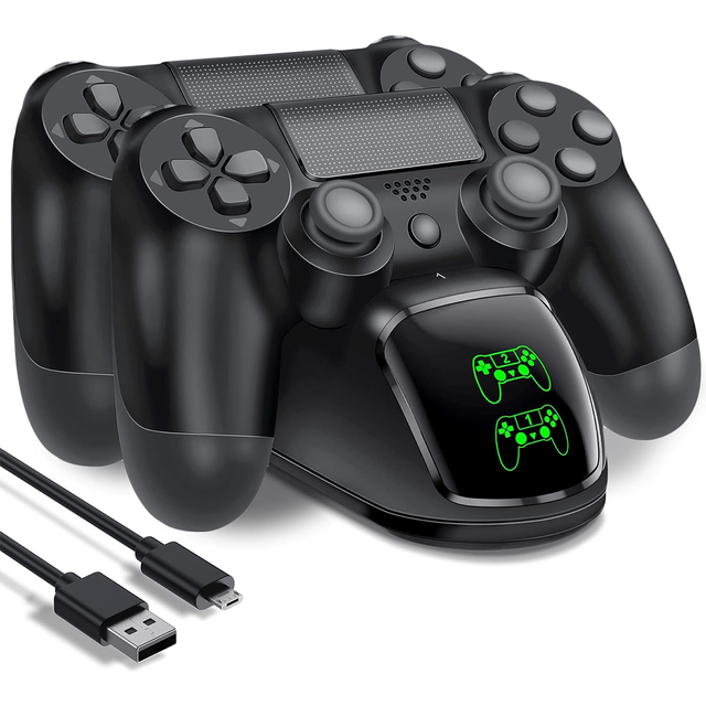 PS4 Controller Charger Dock Station for Playstation 4 Controller PS4 Remote Charging Station with 1.8 Hour Fast-Charging