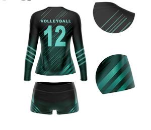 Dernier modèle de maillots d'uniformes de volley-ball pour femmes uniformes de volley-ball pour filles bon marché vente en gros de maillots de volley-ball - Product Image 5