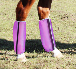 รองเท้าบูทสำหรับม้าชุดป้องกันขาม้าทำจากพลาสติกตาข่ายระบายอากาศได้ - Product Image 4