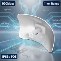 CPE Inalámbrico para Exteriores de Alta Ganancia CF-E319A V3 5.8G, 900Mbps, Alta Potencia, Cobertura de 11Km, Salida Estable, Anti-Interferencia, Resistente a Golpes