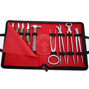 Farrier Tools <b>Kit</b> Hoof Grooming <b>Shoe</b> <b>Care</b> Tool <b>Kit</b> Puller Nipper Clincher Hoof Tester Driving Hammer Loop Knife Buffer Brush - Product Image 6