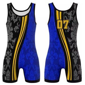 2025 Custom Unique Designs High Elasticity Wrestling <b>Singlet</b> Durable Martial Arts Wear for <b>Women</b> <b>Women's</b> Wrestling Uniform - Product Image 1