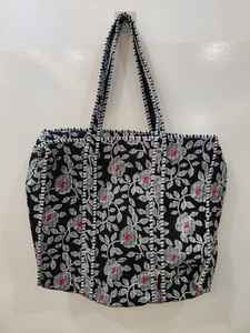 กระเป๋าผ้าฝ้ายทำมือ กระเป๋าโท้ทผู้หญิง กระเป๋าโท้ทลายบล็อกพิมพ์ผ้าฝ้าย กระเป๋าโท้ททำมือจากอินเดีย กระเป๋าโท้ทงานฝีมือ - Product Image 2