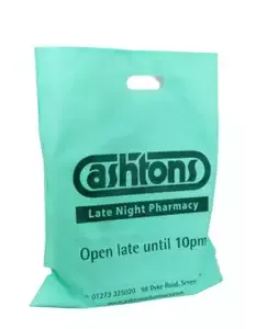 Bolsas de plástico troqueladas de diseño personalizado al por mayor con asas para bolsas para embalaje de alimentos, compras y Promoción Comercial - Product Image 3
