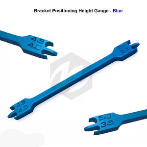 Soporte de ortodoncia de alta calidad, medidor de altura, acero inoxidable con revestimiento azul, instrumentos médicos de ortodoncia precisos dentales - Product Image 6
