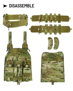 مصنع محترف مقاوم للماء 500D نايلون رخولة Chaleco تاكتيكو الألم الكرة واقية من صفيحة حامل صدريات Tctical - Product Image 5