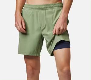 Bermudas de entrenamiento para hombre, pantalones cortos deportivos informales con estampado personalizado, pantalones cortos para correr, gimnasio, transpirables, bordado de verano, OEM personalizado - Product Image 3