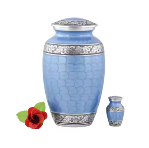 Hermosas urnas de cremación, urnas funerarias de aluminio, urnas de cremación de Metal 2025 para mantener las cenizas humanas, venta al por mayor, tarro de cremación más nuevo - Product Image 1