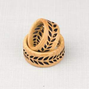 Anillos de Servilleta de Madera Modernos y Ecológicos de Nuevo Diseño, Porta Servilletas Personalizables para Bodas, Fiestas y Cocina - Product Image 6