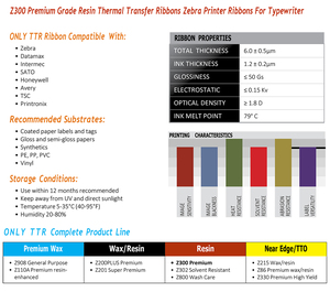 <span class=keywords><strong>Ruban</strong></span> TTR en résine intégrale résistant aux produits chimiques pour <span class=keywords><strong>film</strong></span> plastique et surface brillante - Product Image 6