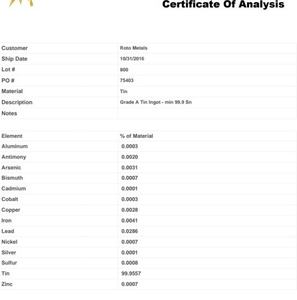 Non-Alloy <b>Tin</b> 25 KG <b>Ingots</b> Russian Federation Origin - Product Image 2