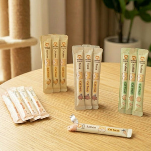 Sachets d'emballage Mylar résistants à la perforation, à trois soudures latérales, pour échantillons de friandises pour chats, impression numérique personnalisée, en mylar épais - Product Image 2