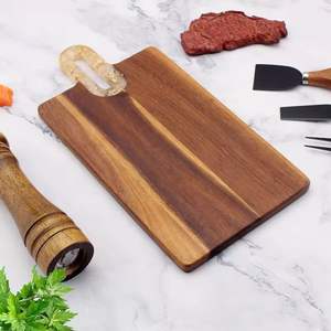 Planche à découper en bois d'acacia Creative Couple Styling Cutting Board Household Food Tray - Product Image 2