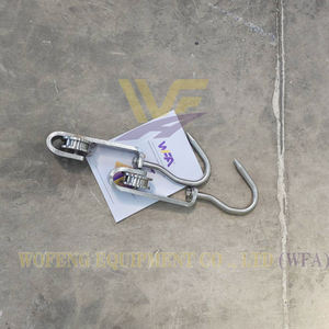 معدات ذبح الماشية، معدات مسلخ الأبقار الصغير، خطافات بكرات السكة المسطحة لذبح لحوم البقر - Product Image 3