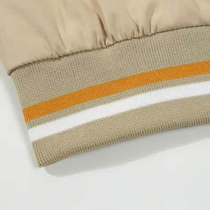 แจ็คเก็ตบอมเบอร์คอตั้งสำหรับผู้ชายผ้าโพลีเอสเตอร์กันลมออกแบบโลโก้ได้ตามต้องการสำหรับฤดูหนาว - Product Image 3