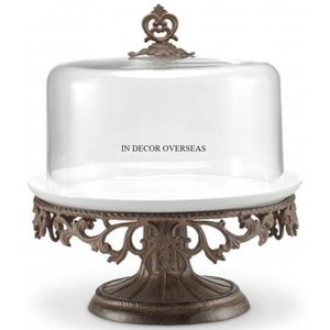 แท่นวางเค้ก2ชั้นสำหรับงานแต่งงานและวันครบรอบออกแบบลายนกเงาโลหะเงินดูสง่างาม - Product Image 6