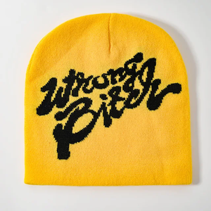 Sombrero de punto con patrón de calavera de lana acrílica Super 100%, accesorio de viaje informal para hombres y mujeres de calidez de invierno de alta calidad - Product Image 6