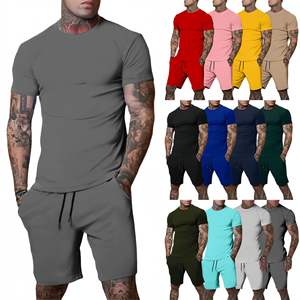 Conjunto Deportivo Casual de Verano para Hombre, Camiseta Transpirable de Punto y Pantalones Cortos Estampados, Conjunto de Dos Piezas Moderno para Actividades al Aire Libre - Product Image 5