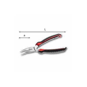 Pince à bec extra long demi-ronde avec embouts à 45 degrés, produit USAG - Product Image 1