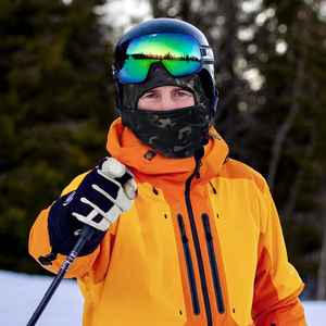 Balaclava d'hiver imperméable, rayée, en polyester, tactique, coupe-vent, confortable - Product Image 6