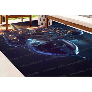 Alfombra con Estampado de Astronauta: Decoración Moderna para Sala de Estar, Comedor, Habitaciones Infantiles, Alfombra Goblen - Product Image 5