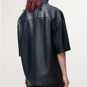 Men's High Quality Winter Casual <b>Leather</b> <b>Shirt</b> Fashionable with Custom Design Reasonable Price Custom Logo - Product Image 2