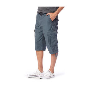 กางเกงขาสั้นคาร์โก้ของผู้ชายแบบสั่งทำกางเกงวิ่งทรงหลวมแบบมีกระเป๋าผ้าแคนวาสสีเทรนด์ทุกขนาด - Product Image 2