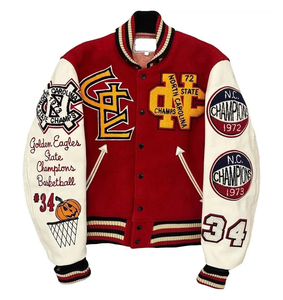 Hip Hop Style Baseball <b>Jacket</b> <b>Men</b> Casual Bomber Coat <b>Letter</b> Embroidery Harajuku Autumn - Product Image 1
